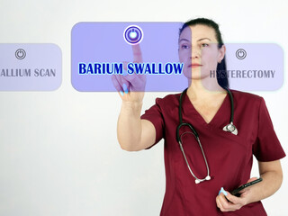 Select BARIUM SWALLOW menu item. internist use cell technologies.