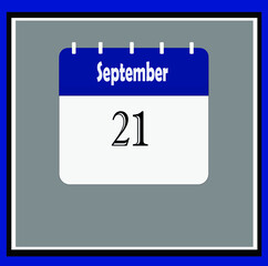 Vector with schedule icon with the month days.