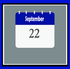 Vector with schedule icon with the month days.