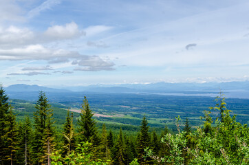 Mountain View - Looking at at the plateau from atop Mount Arrowsmith on Vancouver Island