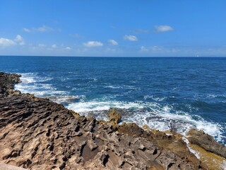 waves and rocks