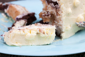 a cake made of butter cream