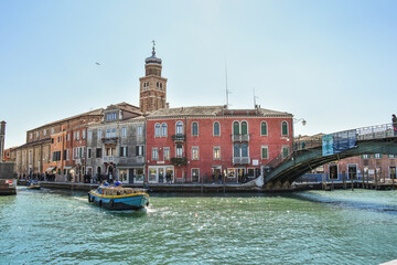 Obraz premium Architecture of buildings in Murano Island, Venice, Italy, 2019