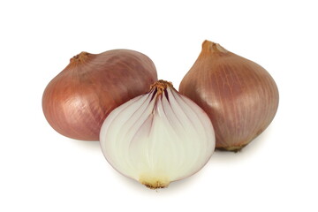 Onion isolated on white background.