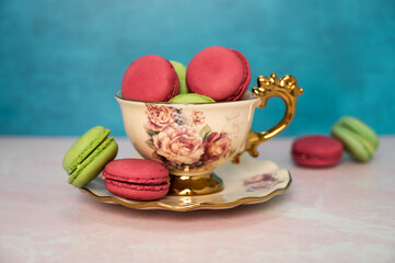 macaroons in a cup