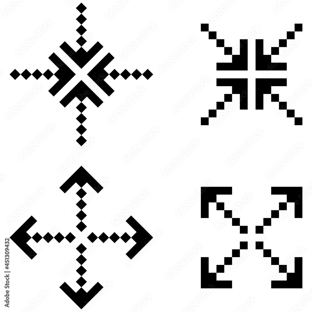 Poster illustration with dotted arrow pointers. digital background. dotted arrow pointers in modern style. 