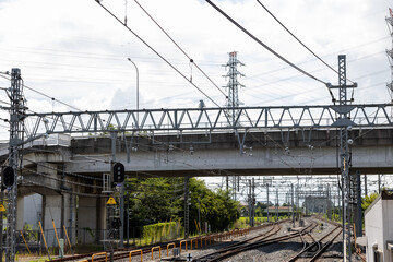 Naklejka premium 埼玉県南栗橋駅の無人の駅の様子