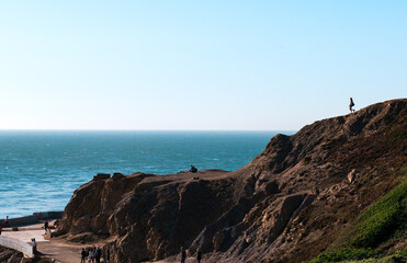person watching the sea