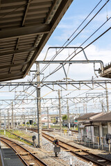 埼玉県南栗橋駅の無人の駅の様子