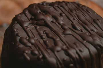 chocolate cake on a plate