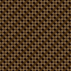 Seamless brown and black diagonal checkered background pattern 