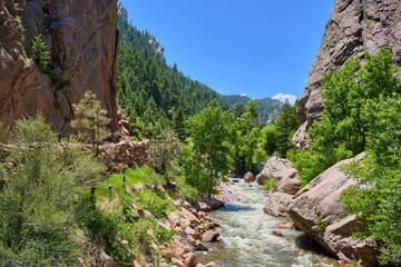 Great Canyon with River cutting Though it