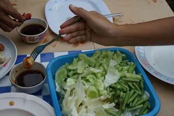 Natural Meatball Ping, a popular food in Asia