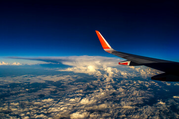 Fototapeta na wymiar Beautiful view of cloudscape from the airplane