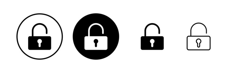 Lock icons set. Encryption icon. Security symbol. Secure. Private