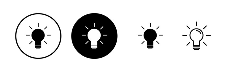 Lamp icons set. Light bulb icon vector. Idea vector icon