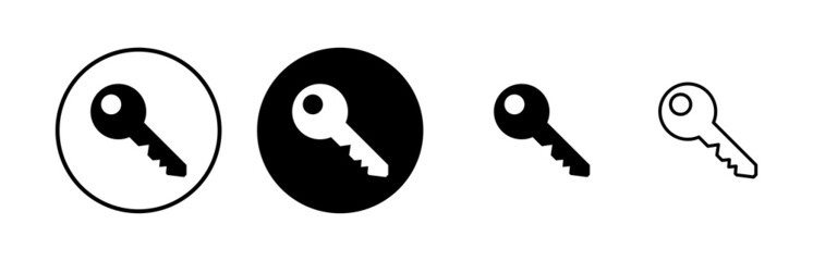 Key icons set. Key vector icon. Key symbol