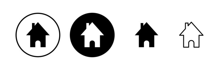 Home icons set. House vector icon. Address
