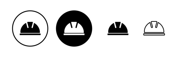 Helmet icons set. Motorcycle helmets. Racing helmet. construction helmet icon. Safety helmet