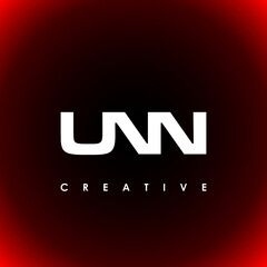 UNN Letter Initial Logo Design Template Vector Illustration