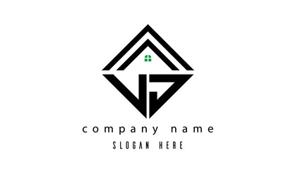 VJ creative real estate latter logo