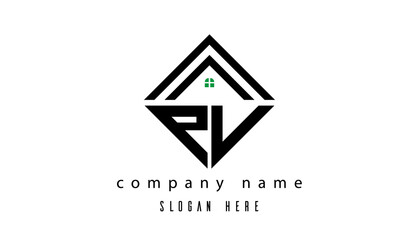PV creative real estate latter logo
