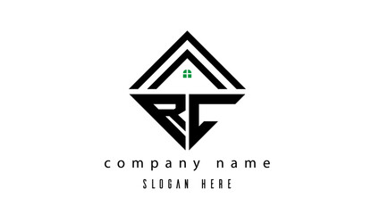 Fototapeta premium RC creative real estate latter logo