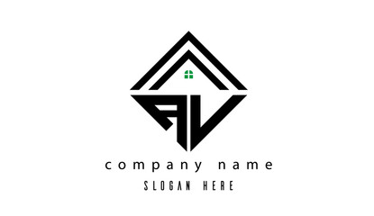 AV creative real estate latter logo