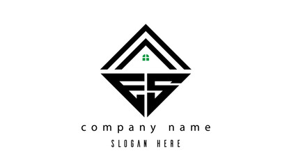 ES creative real estate latter logo