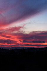Obraz premium sunset over the city