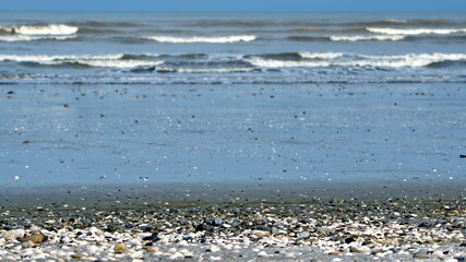 Rocks on the beach in Las Penas, Ecuador