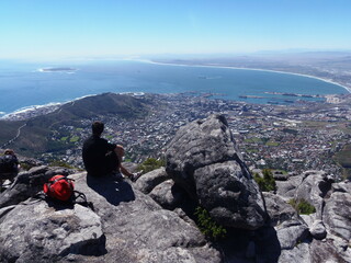 hiking in the mountains