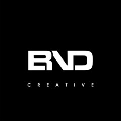 BND Letter Initial Logo Design Template Vector Illustration
