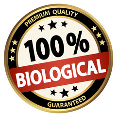 round business button - 100% biological