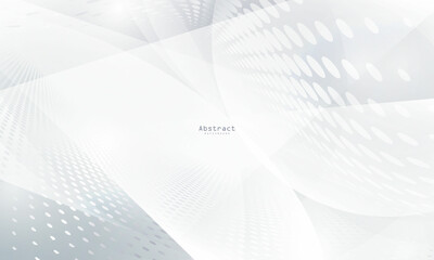 Abstract white background poster with dynamic. technology network Vector illustration.