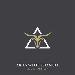ARIES WITH TRIANGLE LOGO DESIGN