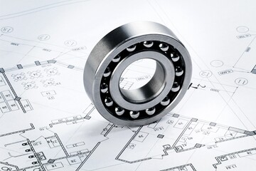 Ball Bearing On Construction Plan
