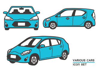 自動車のベクターイラスト素材／セダン／マイカー