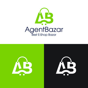 E-commerce Logo | AB Logo Design Logo Template