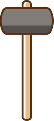 Clip art of wooden hammer