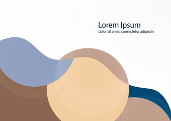 Colorful shapes on a white background, modern geometric pattern. Business or technology presentation design template, brochure or flyer template or geometric web banner. Vector