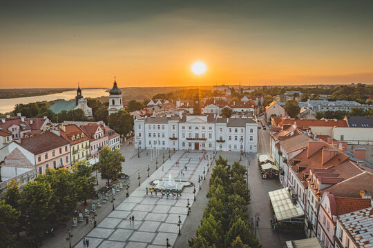 Cityhall in Old Town of Plock, Poland