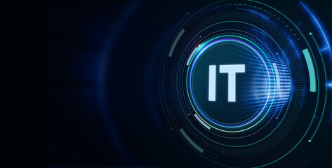 IT consultant presenting tag cloud about information technology