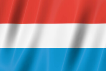 luxemburg flag, 3d flag, flag, 3d render,8k