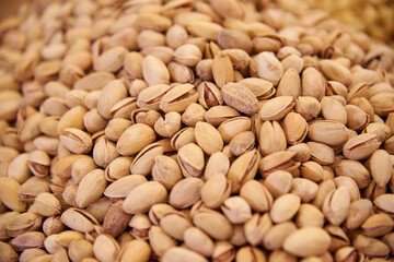 lots of fried pistachios, nuts