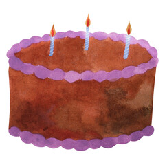 Ube birthday cake