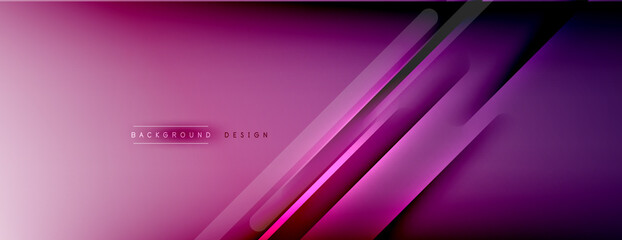 Abstract background - lines composition created with lights and shadows. Technology or business digital template. Trendy simple fluid color gradient abstract background with dynamic