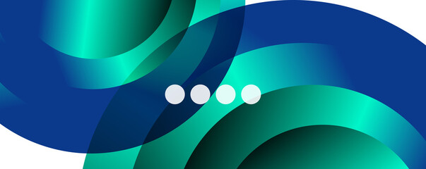 Fluid gradients, swirls and circles. Bright color lines. Vector Illustration For Wallpaper, Banner, Background, Landing Page