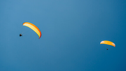 paraglider in the sky