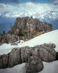 Mountains and snow